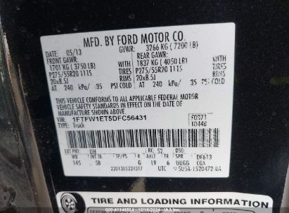 Lot #3030182101 2013 FORD F-150 FX4