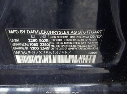 Lot #3050072580 2008 MERCEDES-BENZ E 350 4MATIC