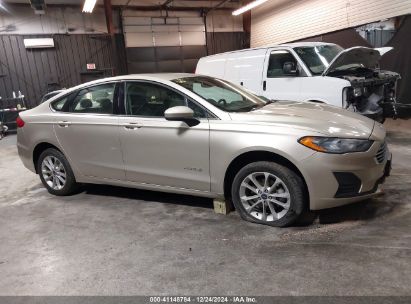 Lot #3052070298 2019 FORD FUSION HYBRID SE