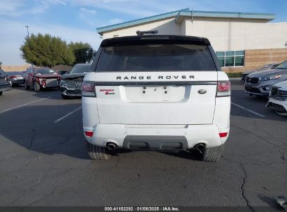 Lot #3051079465 2016 LAND ROVER RANGE ROVER SPORT 3.0L V6 SUPERCHARGED SE