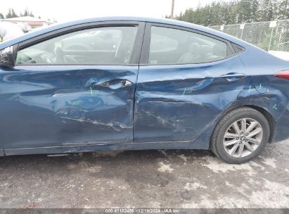 Lot #3034053812 2016 HYUNDAI ELANTRA SE