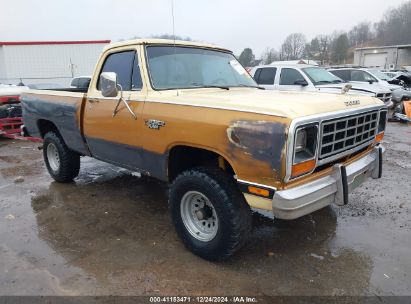 Lot #3050076734 1985 DODGE W-SERIES W100/W150