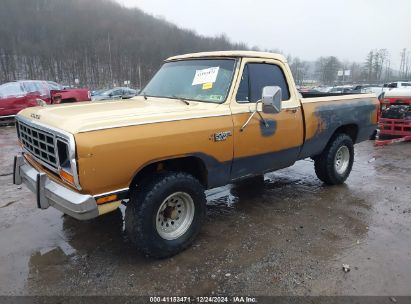 Lot #3050076734 1985 DODGE W-SERIES W100/W150