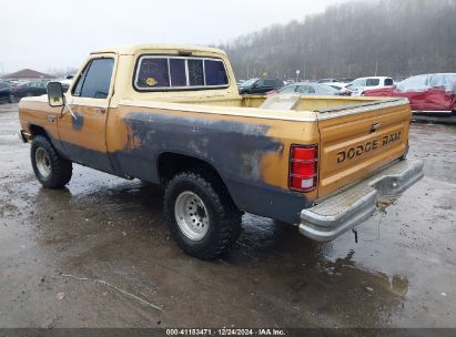 Lot #3050076734 1985 DODGE W-SERIES W100/W150