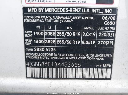 Lot #3037534205 2008 MERCEDES-BENZ ML 350 4MATIC