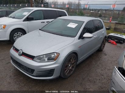 Lot #3056477213 2017 VOLKSWAGEN GOLF GTI AUTOBAHN 4-DOOR/S 4-DOOR/SE 4-DOOR/SPORT 4-DOOR