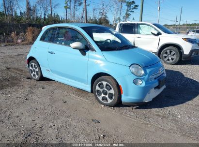 Lot #3051091106 2015 FIAT 500E BATTERY ELECTRIC