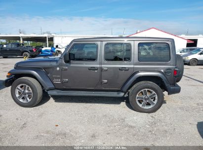 Lot #3039829531 2022 JEEP WRANGLER UNLIMITED SAHARA 4X4