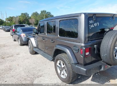 Lot #3039829531 2022 JEEP WRANGLER UNLIMITED SAHARA 4X4