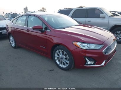 Lot #3050072391 2019 FORD FUSION HYBRID SE