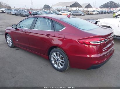 Lot #3050072391 2019 FORD FUSION HYBRID SE