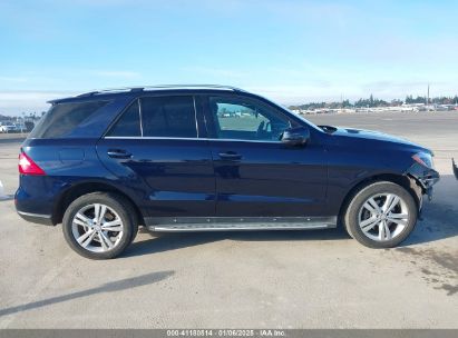 Lot #3053067528 2015 MERCEDES-BENZ ML 250 BLUETEC 4MATIC