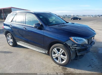 Lot #3053067528 2015 MERCEDES-BENZ ML 250 BLUETEC 4MATIC