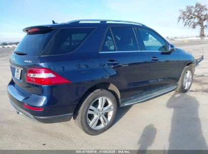 Lot #3053067528 2015 MERCEDES-BENZ ML 250 BLUETEC 4MATIC