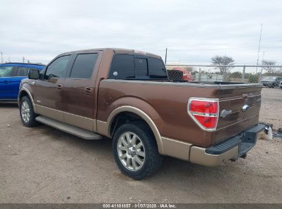 Lot #3050086052 2011 FORD F-150 KING RANCH