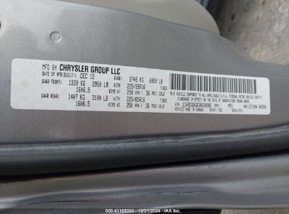 Lot #3052080431 2013 DODGE GRAND CARAVAN AMERICAN VALUE PKG