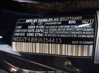 Lot #3053067414 2018 MERCEDES-BENZ E 300