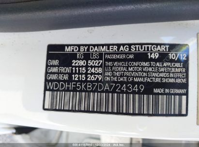 Lot #3050076370 2013 MERCEDES-BENZ E 350