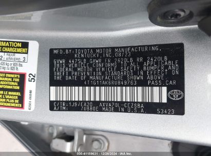 Lot #3045357870 2024 TOYOTA CAMRY SE