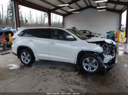 Lot #3056476533 2015 TOYOTA HIGHLANDER HYBRID LIMITED PLATINUM V6