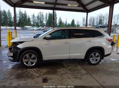 Lot #3056476533 2015 TOYOTA HIGHLANDER HYBRID LIMITED PLATINUM V6