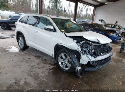 Lot #3056476533 2015 TOYOTA HIGHLANDER HYBRID LIMITED PLATINUM V6