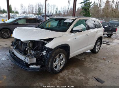 Lot #3056476533 2015 TOYOTA HIGHLANDER HYBRID LIMITED PLATINUM V6