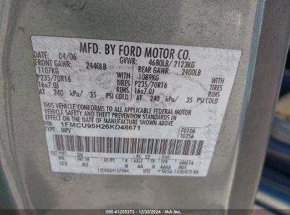 Lot #3051078499 2006 FORD ESCAPE HYBRID