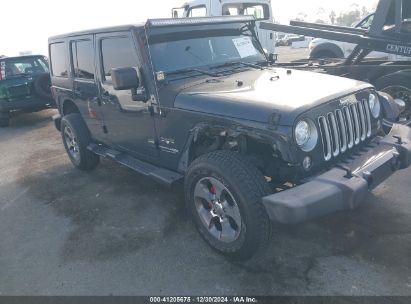 Lot #3051073105 2018 JEEP WRANGLER JK UNLIMITED SAHARA 4X4