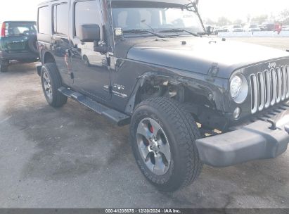 Lot #3051073105 2018 JEEP WRANGLER JK UNLIMITED SAHARA 4X4