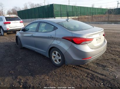 Lot #3051090401 2015 HYUNDAI ELANTRA SE