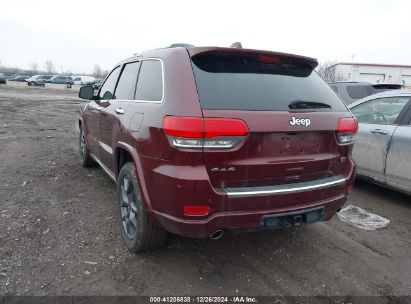 Lot #3050076347 2018 JEEP GRAND CHEROKEE OVERLAND 4X4