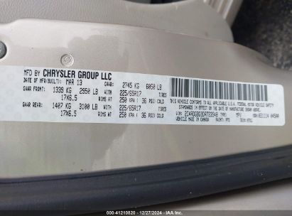 Lot #3050076323 2013 DODGE GRAND CARAVAN SE