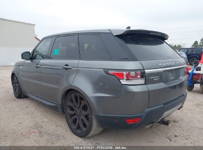 Lot #3050081619 2016 LAND ROVER RANGE ROVER SPORT 3.0L V6 SUPERCHARGED HSE