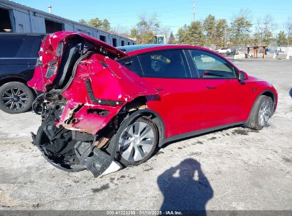 Lot #3057071954 2022 TESLA MODEL Y LONG RANGE DUAL MOTOR ALL-WHEEL DRIVE