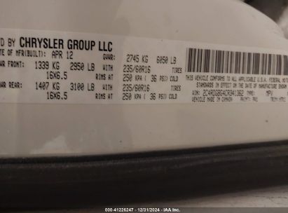 Lot #3051090253 2012 DODGE GRAND CARAVAN SE/AVP