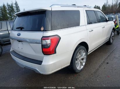 Lot #3056476249 2019 FORD EXPEDITION MAX PLATINUM