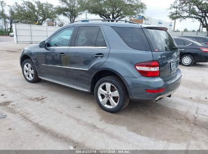 Lot #3046374472 2011 MERCEDES-BENZ ML 350 4MATIC