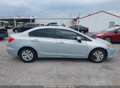 Lot #3056064101 2012 HONDA CIVIC SDN LX