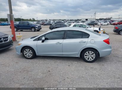 Lot #3056064101 2012 HONDA CIVIC SDN LX