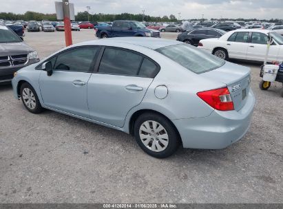 Lot #3056064101 2012 HONDA CIVIC SDN LX