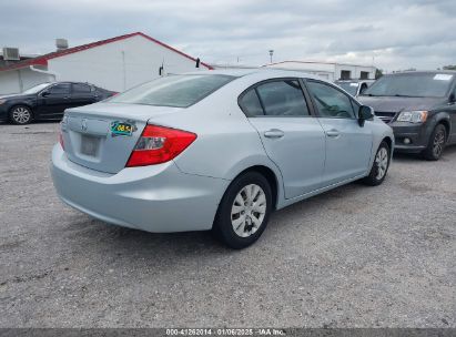 Lot #3056064101 2012 HONDA CIVIC SDN LX