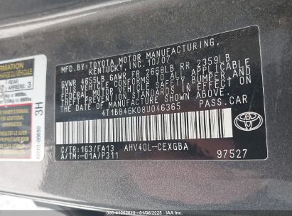 Lot #3053065734 2008 TOYOTA CAMRY HYBRID