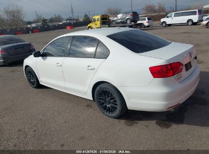 Lot #3053065685 2012 VOLKSWAGEN JETTA 2.5L SE