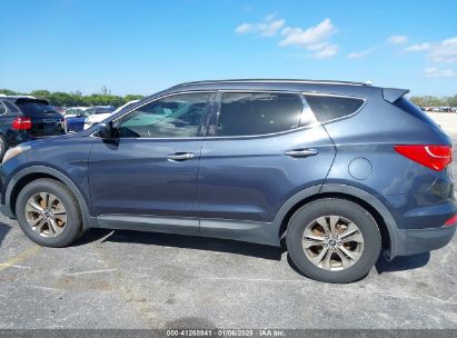 Lot #3050075991 2014 HYUNDAI SANTA FE SPORT 2.4L