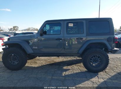 Lot #3053067080 2020 JEEP WRANGLER UNLIMITED SPORT S 4X4