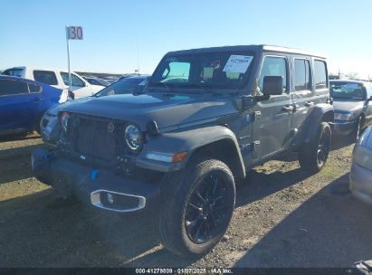 Lot #3056475869 2023 JEEP WRANGLER 4XE SAHARA 4X4