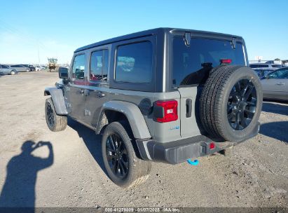 Lot #3056475869 2023 JEEP WRANGLER 4XE SAHARA 4X4