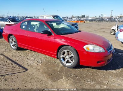 Lot #3056475788 2007 CHEVROLET MONTE CARLO LT