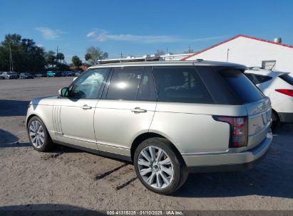 Lot #3056064053 2014 LAND ROVER RANGE ROVER 5.0L V8 SUPERCHARGED/5.0L V8 SUPERCHARGED EBONY EDITION